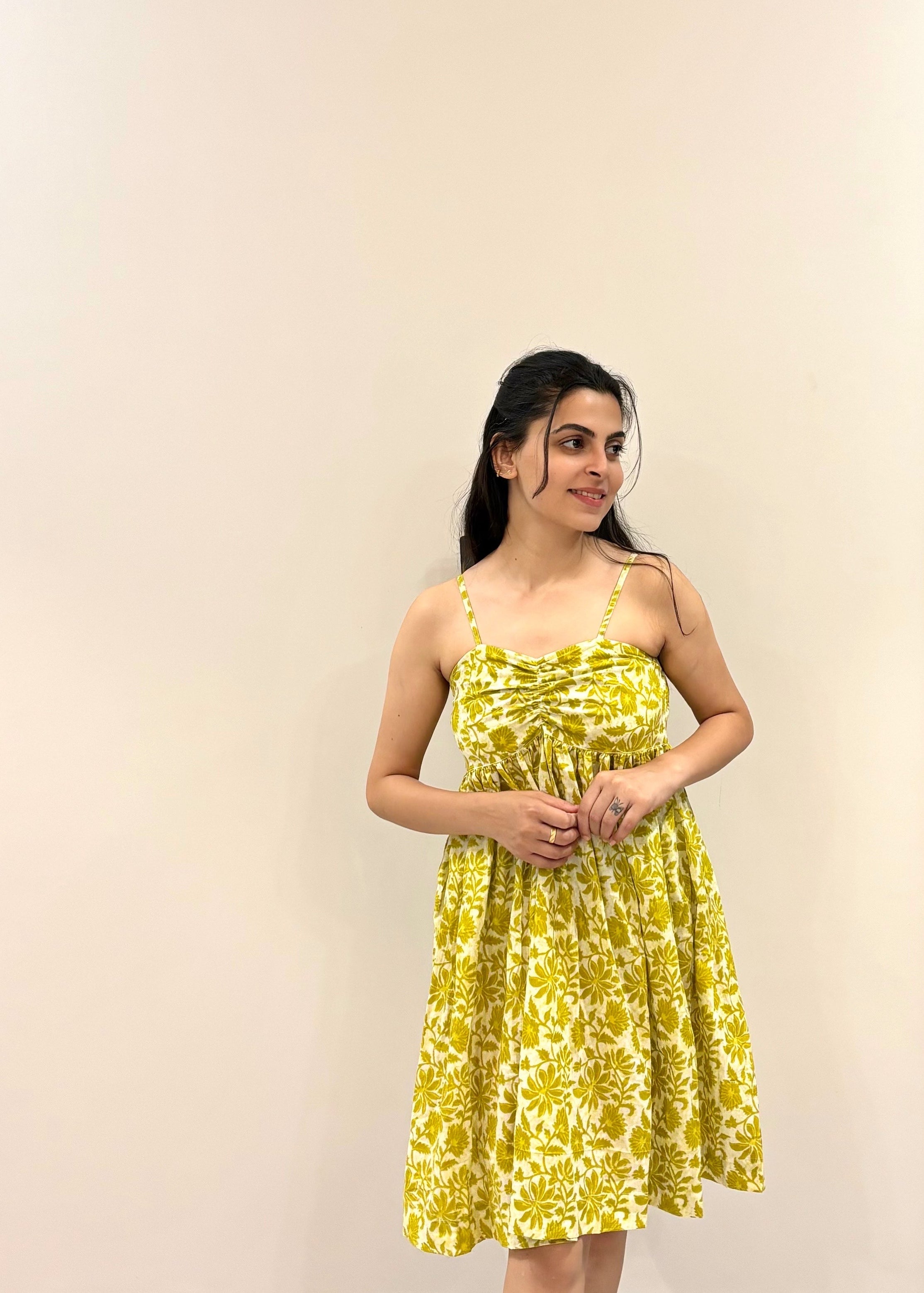 Poppy Dress - Lime